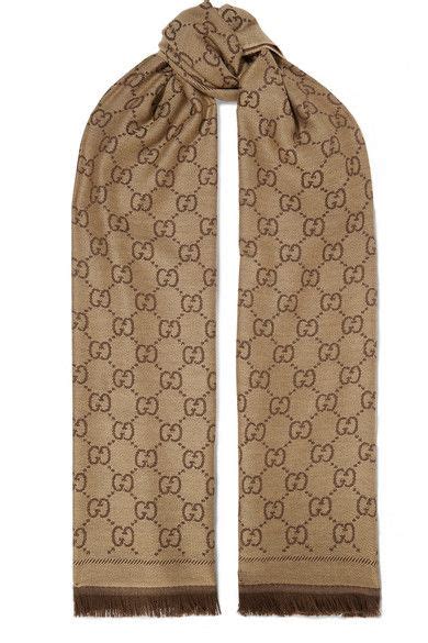 gucci sten reversible intarsia wool scarf|gucci wool jacquard scarf.